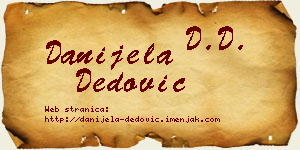 Danijela Dedović vizit kartica